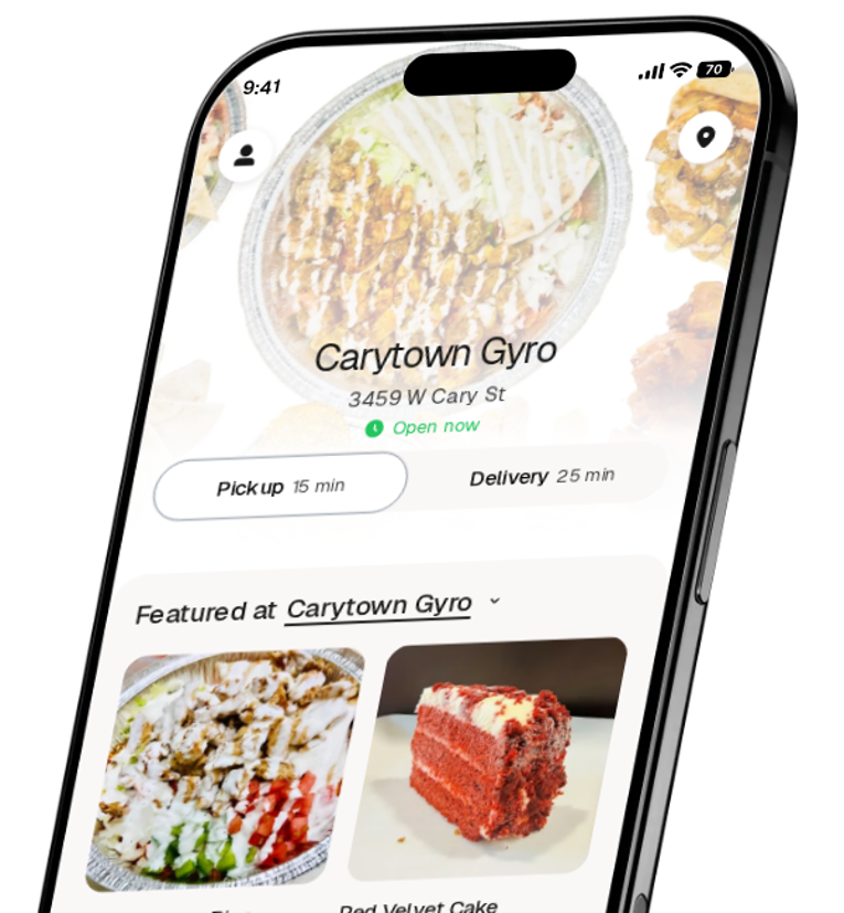 Carytown Gyro app preview