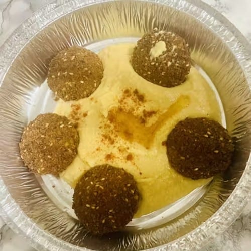 Falafel with Hummus.