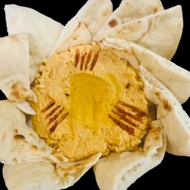 Fresh Pita with Hummus.