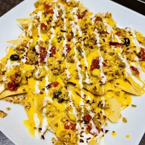 Spicy Falafel Nachos.