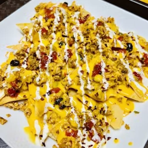 Spicy Beef Nachos.