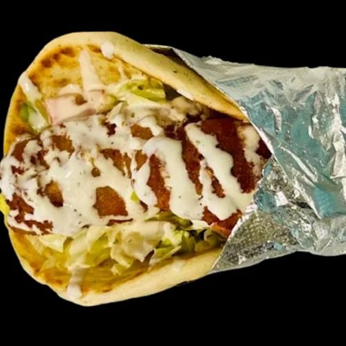 Fried Whiting/Cod Fish Pita.