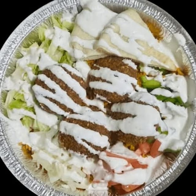 Hummus & Falafel Platter.